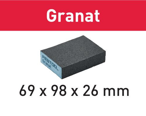 FESTOOL Schleifblock 69x98x26 36 GR/6 Granat
